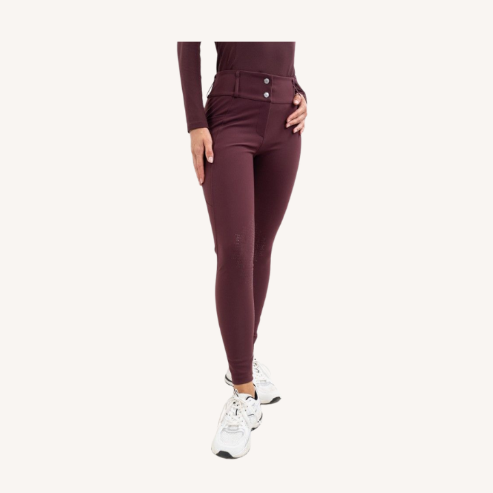 Harcour - Pantalon équitation Luce - Poche latérale - Aubergine