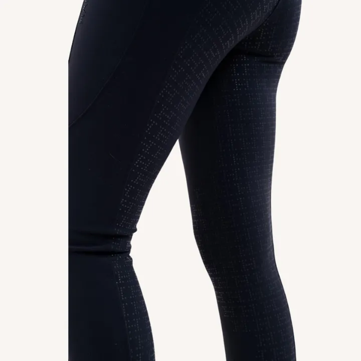 Harcour - Pantalon équitation Ludivine - Poche latérale + grip intégral - Bleu Marine