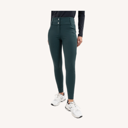 Harcour - Pantalon équitation Ludivine - Poche latérale + grip intégral - Jungle