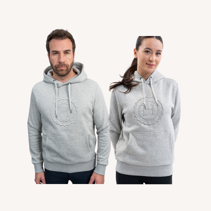 Harcour - Sweat Samy - Unisexe - gris chiné