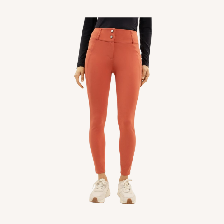 Harcour - Pantalon équitation Ludivine - Poche latérale + grip intégral - Pamplemousse