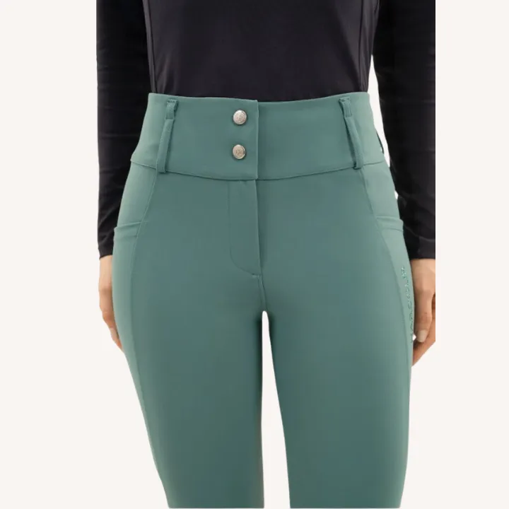 Harcour - Pantalon équitation Ludivine - Poche latérale + grip intégral - Paon