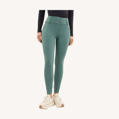 Harcour - Pantalon équitation Ludivine - Poche latérale + grip intégral - Paon