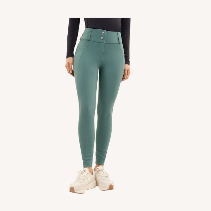 Harcour - Pantalon équitation Ludivine - Poche latérale + grip intégral - Paon