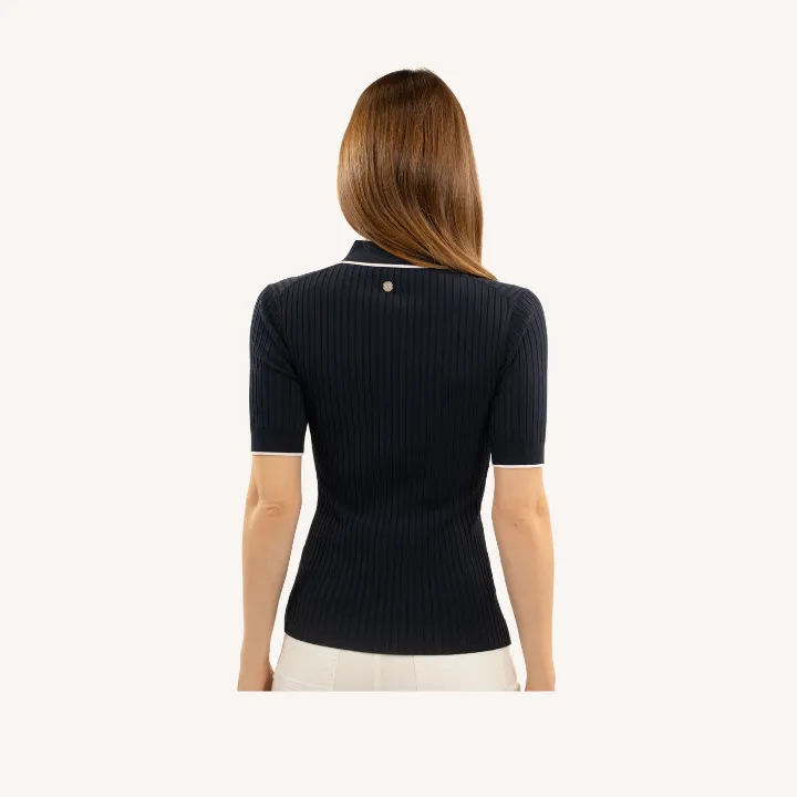 Harcour - Polo Bethanie - Bleu Marine