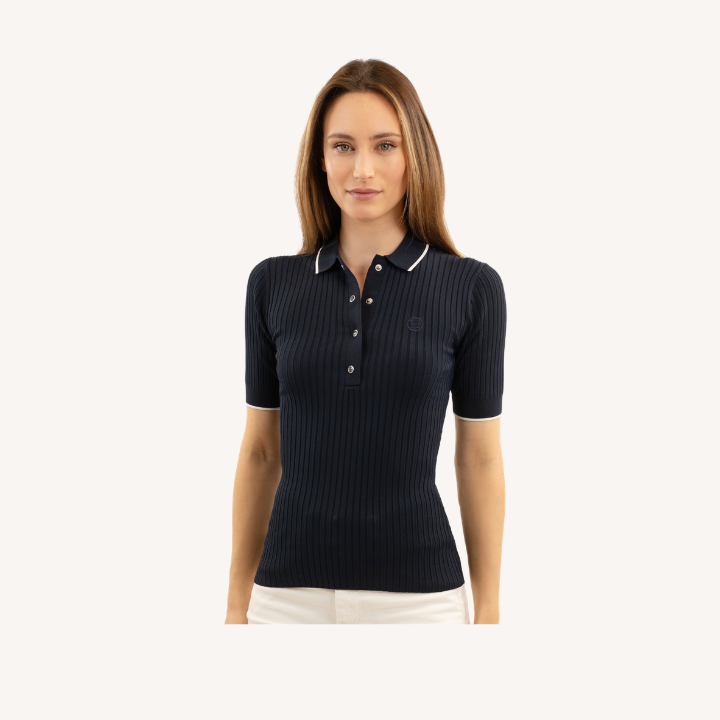Harcour - Polo Bethanie - Bleu Marine