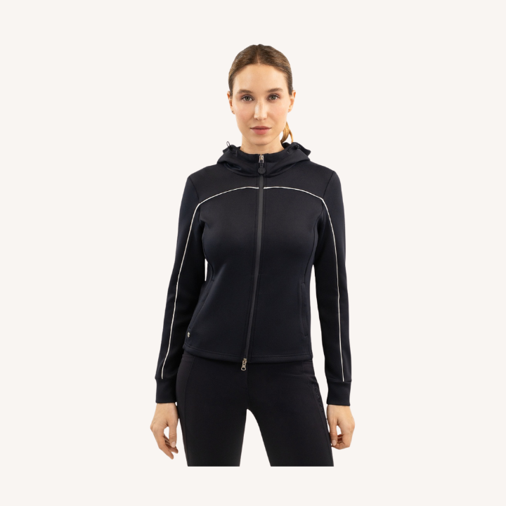 Harcour - Sweat zippé Bryssea - bleu marine