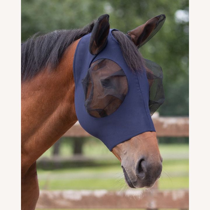 Qhp - Bonnet anti mouche lycra Super Bug - Lycra - Bleu Marine