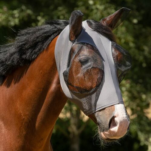 Qhp - Bonnet anti mouche lycra Super Bug - Lycra - Gris