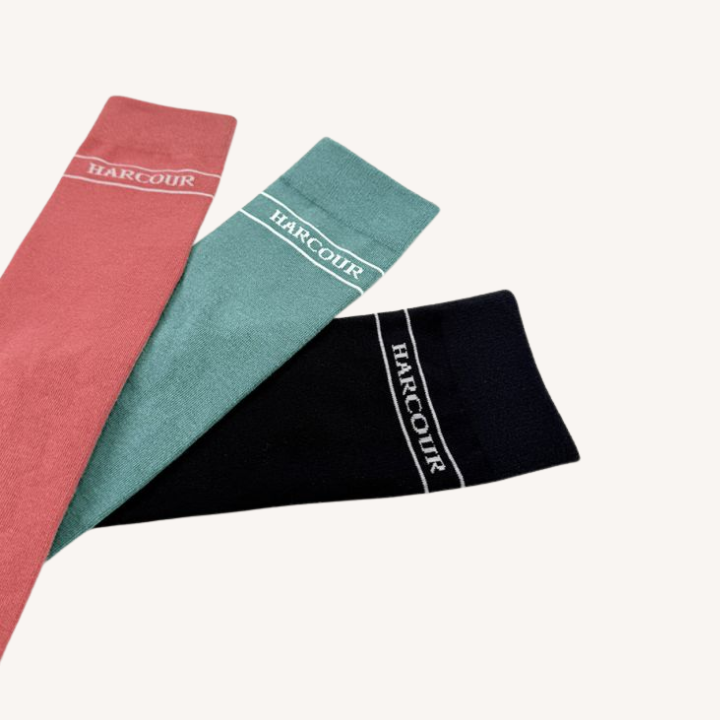 Harcour - Chaussettes Beeges - 3 paires - Navy_Peacock_Grapefruit