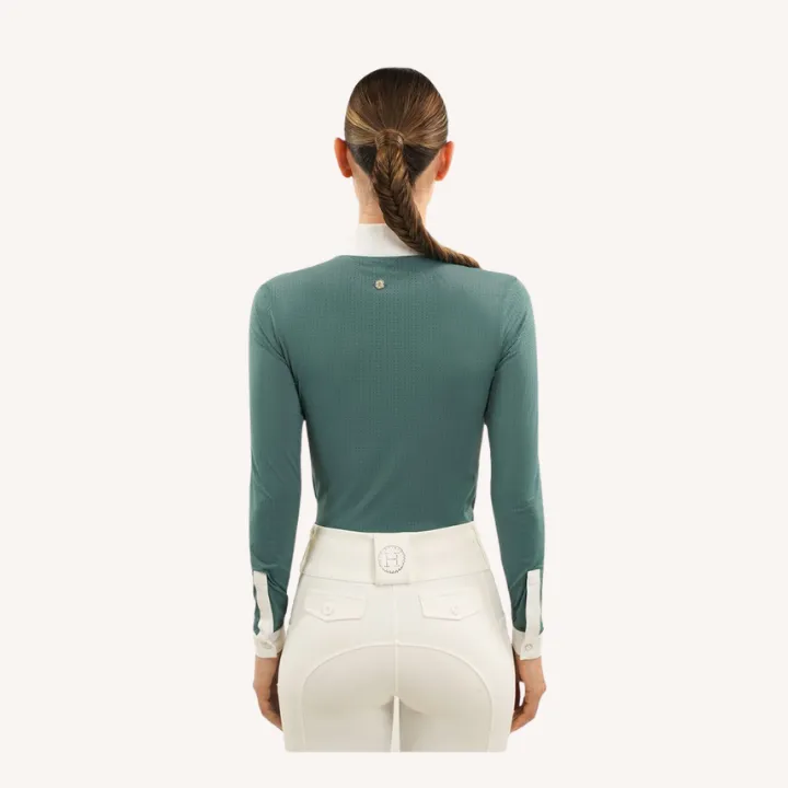 Harcour - Polo de concours Coco - Bleu Canard