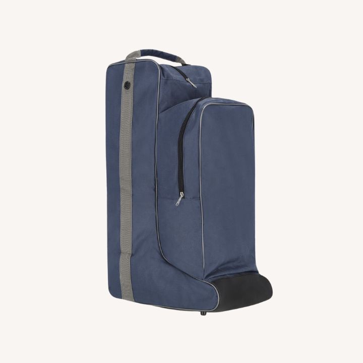Qhp - Sac bottes_bombe d'équitation - 50 L - Bleu marine_gris